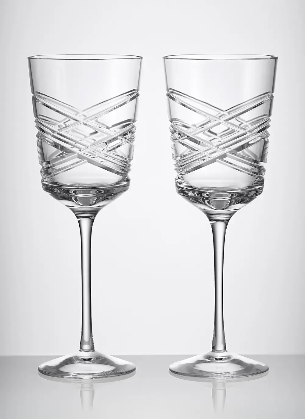 Waterford Crystal Aran White Wine Pair of Glasses Set of 2